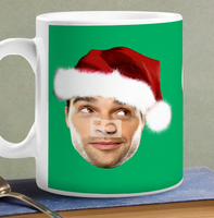 Santa Hat Photo Upload Mug [LargeMug]