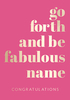 Shine Bright Graduation Card - Go Forth - Giant - By Funky Pigeon
