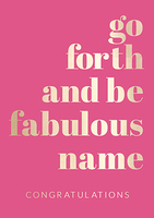 Shine Bright Graduation Card - Go Forth - Giant - By Funky Pigeon
