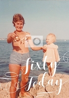 Sixty Today Full Photo Card - Large (A4) - By Funky Pigeon
