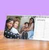 Slim Double Photo Upload Calendar