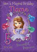 Sofia The First Magical Birthday Card - A6 - By Funky Pigeon