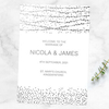 Sparkling Fairy Lights Silver Foil Order of Service Booklet