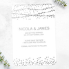 Sparkling Fairy Lights Silver Foil Save the Date Cards