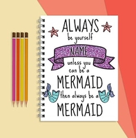 Sprinkle of Glitter Personalised Notebook - Mermaid [A4]