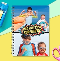 Superhero Dad Multi Photo Notebook [A4]