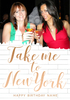 Take Me to New York Photo Greeting Card - Large (A4) - By Funky Pigeon