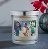 Three Portrait Photo Upload Candle