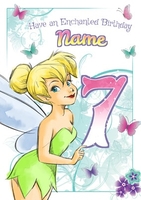 Tinker Bell Age 7 Birthday Card - A5 - By Funky Pigeon