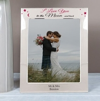 To the Moon and Back Silver Plated Photo Frame