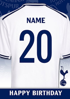 Tottenham Hotspur Happy Birthday Age Card - Giant - By Funky Pigeon