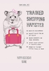 Trained Shopping Hamster Personalised Card - A5 - By Funky Pigeon