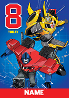 Transformers - 8th Birthday - A6 - By Funky Pigeon