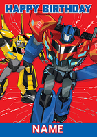 Transformers Happy Birthday Card - A6 - By Funky Pigeon