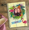Tropical Flamingo Photo Notebook [A6]