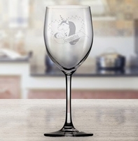 Unicorn Personalised Wine Glass