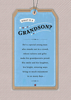 What is a Grandson Birthday Card - Large (A4) - By Funky Pigeon