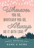 Wherever You Go Personalised Wedding Card - Giant - By Funky Pigeon