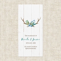 Wild About You Order of Service Concertina