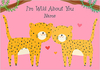 Wild About You Personalised Card - Large (A4) - By Funky Pigeon