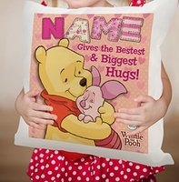 Winnie The Pooh & Piglet Personalised Cushion