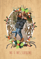 Winter Wonder Photo Upload Christmas Poster