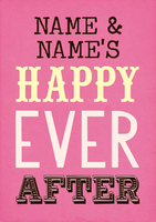 Word Play - Wedding Ever After - Large (A4) - By Funky Pigeon