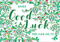 You Can Do It Good Luck Card - Personalised - A5 - By Funky Pigeon