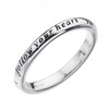 Virtue Follow Your Heart Sterling Silver Stacking Ring
