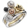 Virtue Four Seasons Sterling Silver Stack Ring Set