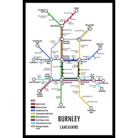 BURNLEY UNDERGROUND JIGSAW MAP (HPCUG1000)