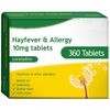 Loratadine (10mg) - Hay Fever & Allergy Relief - 360 Tablets