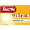 Rennie Deflatine Sugar Free Mint 36 Tablets