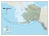 Alaska NGS Wall Map ENCAPSULATED