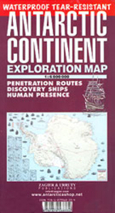 Antarctic Continent Exploration Map