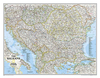 Balkans NGS Classic Wall Map ENCAPSULATED