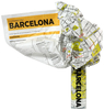 Barcelona Crumpled City Map