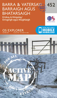 Barra & Vatersay - Eriskay & Mingulay OS Explorer Active Map 452 (waterproof)