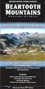Beartooth Mountains Outdoor Recreation Map