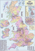 British Isles: Map Marketing Counties,  Districts and Unitary Authorities Wall Map PAPER