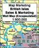 British Isles: Map Marketing Sales & Marketing Wall Map ENCAPSULATED
