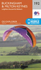 Buckingham & Milton Keynes - Leighton Buzzard & Woburn OS Explorer Map 192 (paper)
