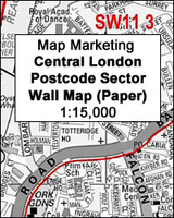 Central London Postcode Sector Map PAPER
