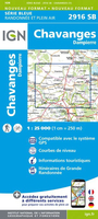 Chavanges - Dampierre IGN 2916SB