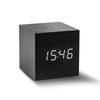 Cube Click Clock Black - White LED