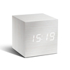 Cube Click Clock White - White LED