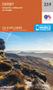 Derby - Uttoxeter,  Ashbourne & Cheadle OS Explorer Map 259 (paper)