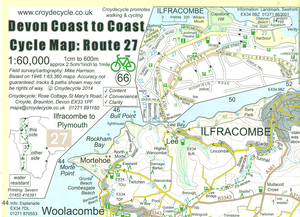 Devon Coast to Coast Cycle Map - Route 27