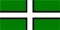 Devon St Petrocs Cross Flag - 1/2 yard - Printed