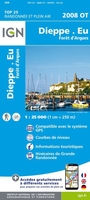 Dieppe - Eu - Forêt d`Arques IGN 2008OT